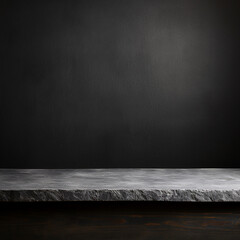 Wide old black wood table top chalkboard food bg grey background texture in college concept back to school slate wallpaper for Black Friday backgroun grunge marble. black stone cement wall blackboard.