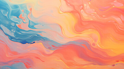Fototapeta na wymiar Artistic abstract art design illustration, vibrant mixed colors, background or wallpaper