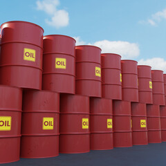 RED OIL BARRELS