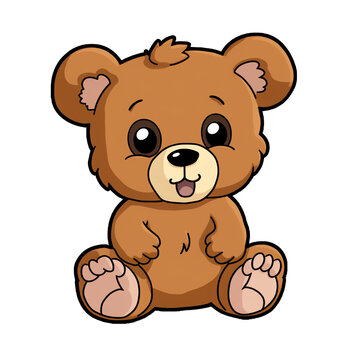 a cartoon of a teddy bear