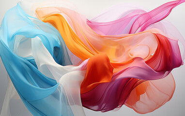 Flowing Abstract Euphoria Digital Art Waves with Trending Pastels (Digital Art, 4000x2512, 300 dpi)