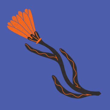 Neo Primitive Drawing Of Flower
