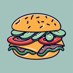 Burger Illustration