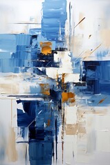 Abstract, impressionism, heavy brush strokes, pastel colors, minimalism. Wall poster print template. Painting art. Hand drawn by dry brush of paint background texture. Artistic pattern.