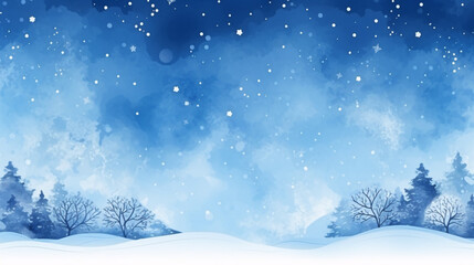 Fototapeta na wymiar Enchanting Winter Snowscape Crafted by Generative AI for a Magical Seasonal Feel