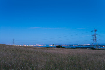Pylons over Portsdown Hill, Portsmouth