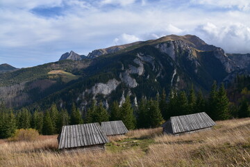 Polana Stoły, Tatry Zachodnie, góry, jesień, panorama, 