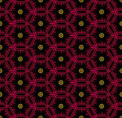 Multi color seamless abstract pattern. Background and backdrop. Multi Colored. Colorful ornamental design. Colored mosaic ornaments. Vector graphic illustration. EPS10.