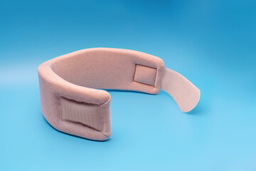 Bread collar for neck support unlocked blue background