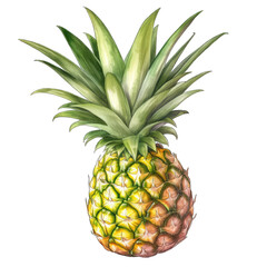 pineapple isolated on white