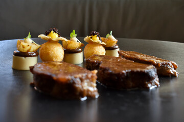 Michelin star food, star restaurant dish 