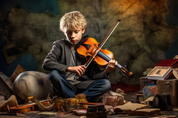 Donate musical instruments inspire aspiring musicians,responsibility concept