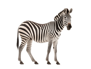 Fototapeta na wymiar a zebra standing on a black background