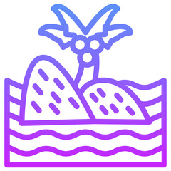 Island Landscape Icon