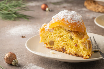 Bolo Rei or Kings Cake is a traditional Xmas cake made for Christmas, Carnavale or Mardi Gras
