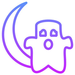 Halloween Moon Icon
