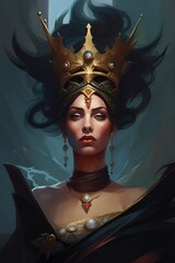 portrait of a fantasy witch