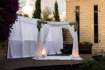 Fotobehang Chuppah or Jewish Wedding Canopy © Yehoshua Halevi