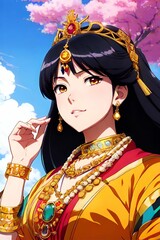 girl in a traditional costume