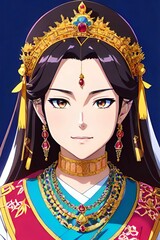 illustration of a princess