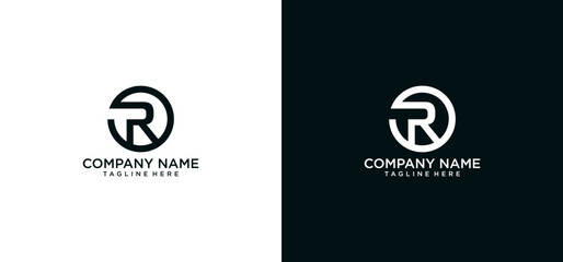 R INITIAL LOGO DESIGN