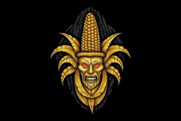 adorable maize symbol. Generative AI