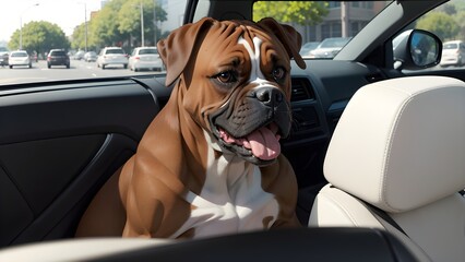 dog in car