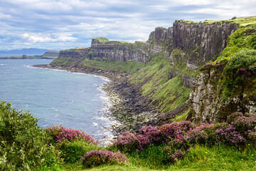 The Rugged Cliffs and Shoreline of Isle of Skye, Scotland