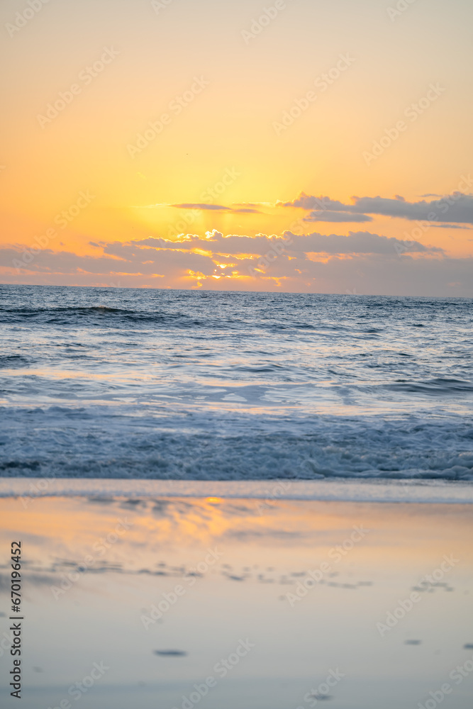 Poster beach sunset