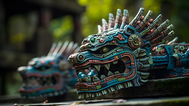 Relieves esculpidos: Arquitectura antigua en M&eacute;xico escultura de quetzalcoatl cultura azteca mexico 