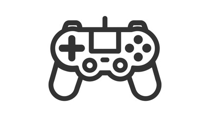 Minimal Gaming Symbol - Stream modern Games - Wireless Controller Icon - Vector