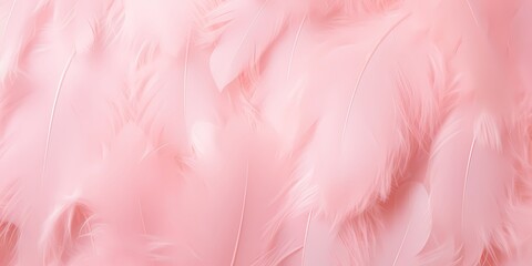 Fototapeta na wymiar Soft pink feathers texture background. Swan Feather. 