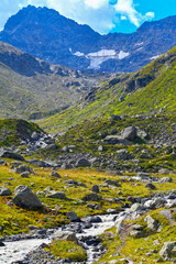 Das Lareintal, Seitental des Paznauntals in Tirol (Österreich)