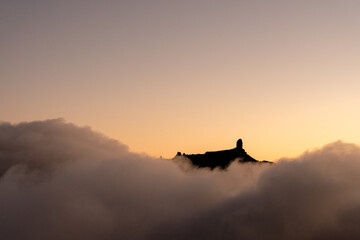 Cumbre de Gran Canaria Isla montaña Roque nublo