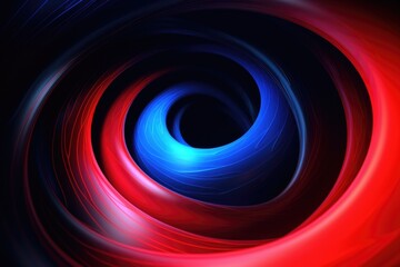 A captivating red and blue swirl on a dark black background. Perfect for adding a touch of vibrant color to any project