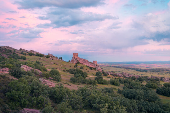 Twilight over Zafra Castle