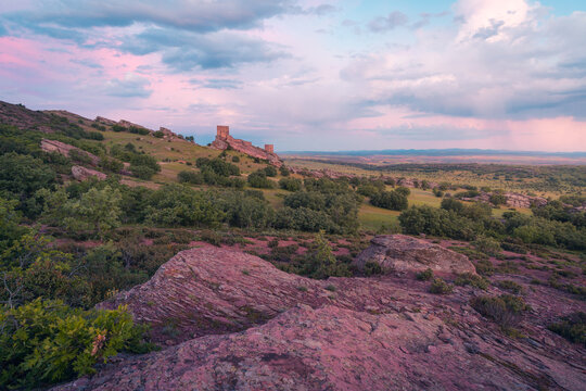 Twilight over Zafra Castle