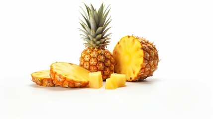 pineapple on white