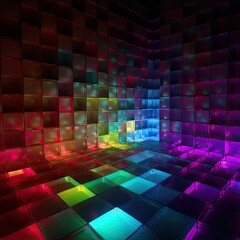 abstract background with squares