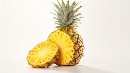 pineapple on a white