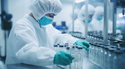 Fototapeta premium Scientists work in the laboratory