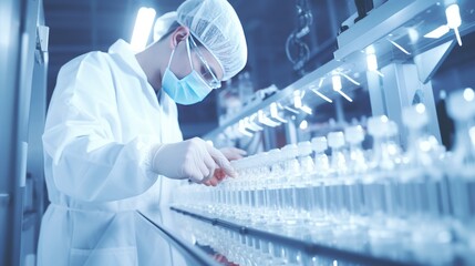 Scientists work in the laboratory