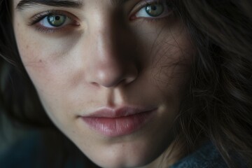 Close-up photo of a female psychologist. Concept of health, peace and balance