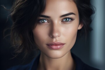 Obraz premium Close-up photo of a female psychologist. Concept of health, peace and balance