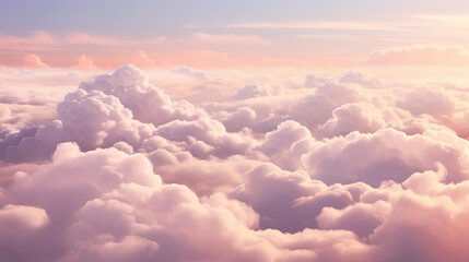 wonderful pink inspired clouds in the sky artwork, wallpaper design