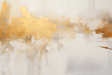 Gold luxury acrylic abstract brush stroke texture background. - obrazy, fototapety, plakaty