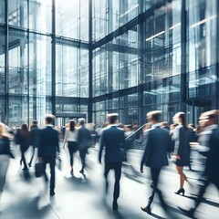 group of people walking in the airport