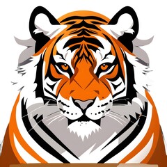 Fototapeta premium tiger head vector