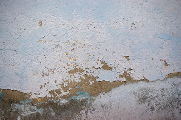 Blue and white Crack wall background