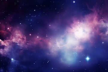 Space background with nebula. Generative AI